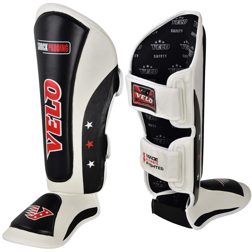 VELO Shin Instep Guards front and back view
