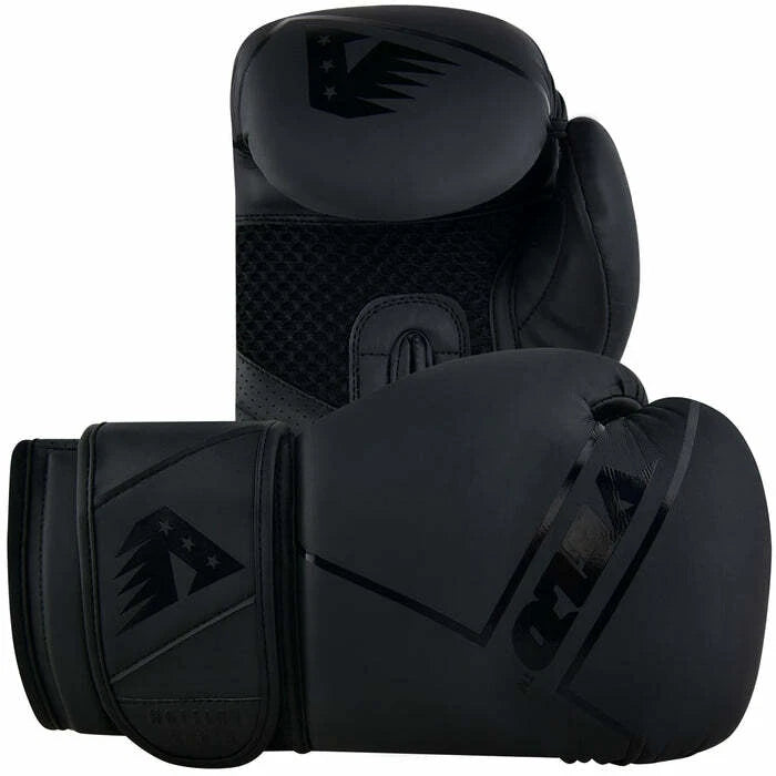 Velo Unisex Leather Boxing Gloves – Black